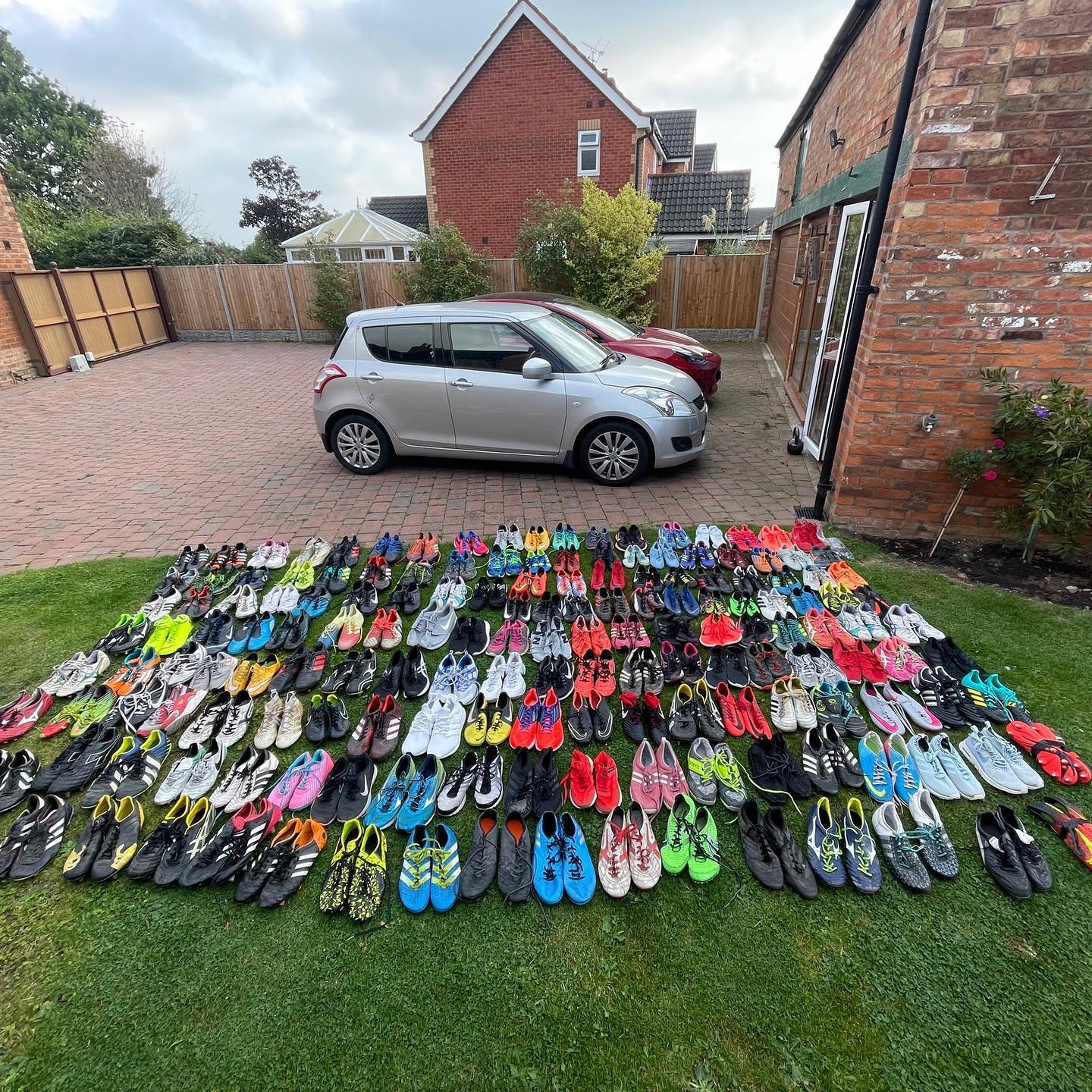 The 162 pairs of rugby boots transported by HAE Group